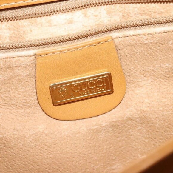 GUCCI Micro GG Supreme Shoulder Bag PVC Beige Gold 004 106 0024 Auth BA5286 - Picture 13 of 16